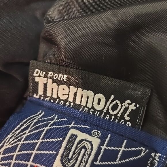 Vintage Polaris ski snow Snowmobile jacket insulated, blue purple metallic med - Picture 16 of 16